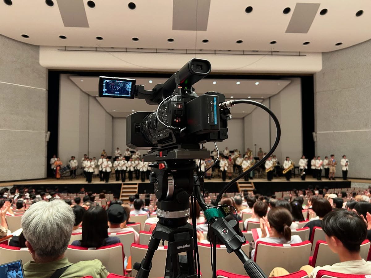 昨日今日は中越高校&立命館大学ジョイントコンサートの撮影と音響をさせていただきました！貴重な機会をありがとうございました！ #映像 #撮影 #音響  #中越高校 #立命館大学  #吹奏楽 #ジョイントコンサート
